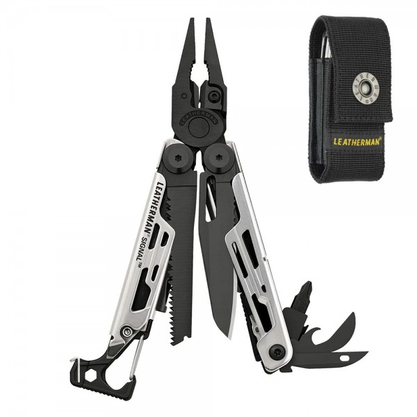 Мультитул Leatherman Signal Black & Silver 832625 +  чехол 