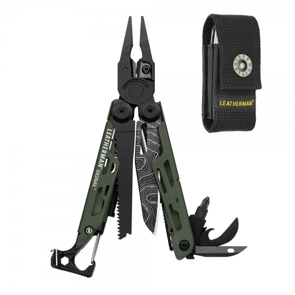 Мультитул Leatherman Signal Green Topo 832692 + чехол