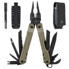 Мультитул LEATHERMAN Super Tool 300M BLACK/COYOTE 832762 + Чохол, набір біт, подовжувач битоутримувача