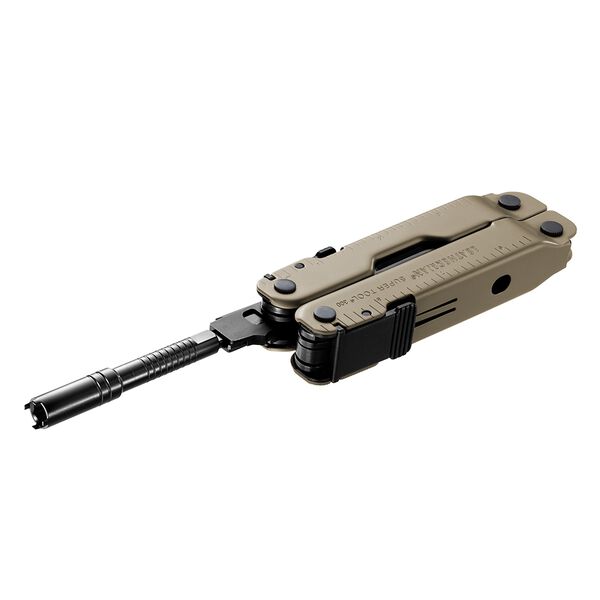 Мультитул LEATHERMAN Super Tool 300M BLACK/COYOTE 832762 + Чохол, набір біт, подовжувач битоутримувача