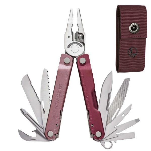 Мультитул Leatherman Rebar Heathered Cranberry 833317 + чехол