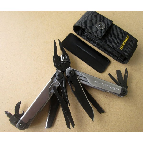Мультитул Leatherman Surge Black&Silver 832462 + чехол, надфиль 