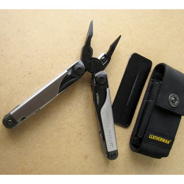 Мультитул Leatherman Surge Black&Silver 832462, чехол, надфиль