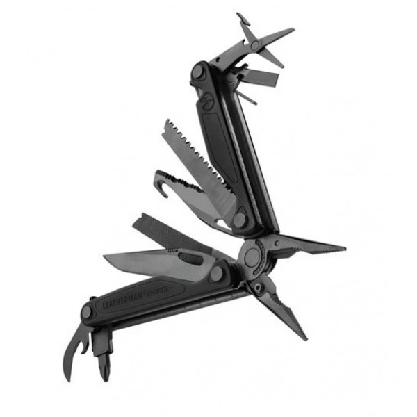 Мультитул Leatherman Charge Plus Black 832601 + клипса, кольцо, биты, чехол 