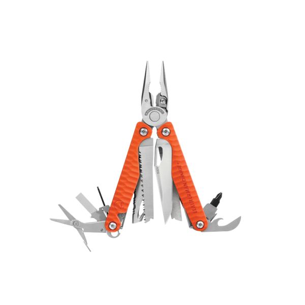  Мультитул Leatherman Charge Plus Orange 832782 + чохол, кліпса, кільце, біти