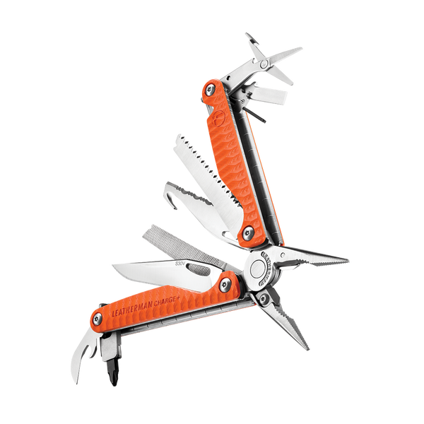  Мультитул Leatherman Charge Plus Orange 832782 + чохол, кліпса, кільце, біти