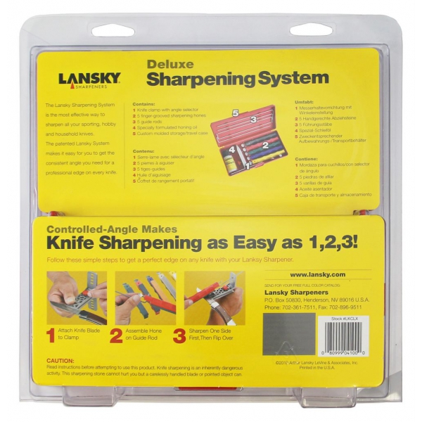 Набір для заточування ножів Lansky Deluxe Sharpening System, LKCLX