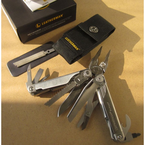 Мультитул Leatherman Surge 830165, чехол, надфиль 