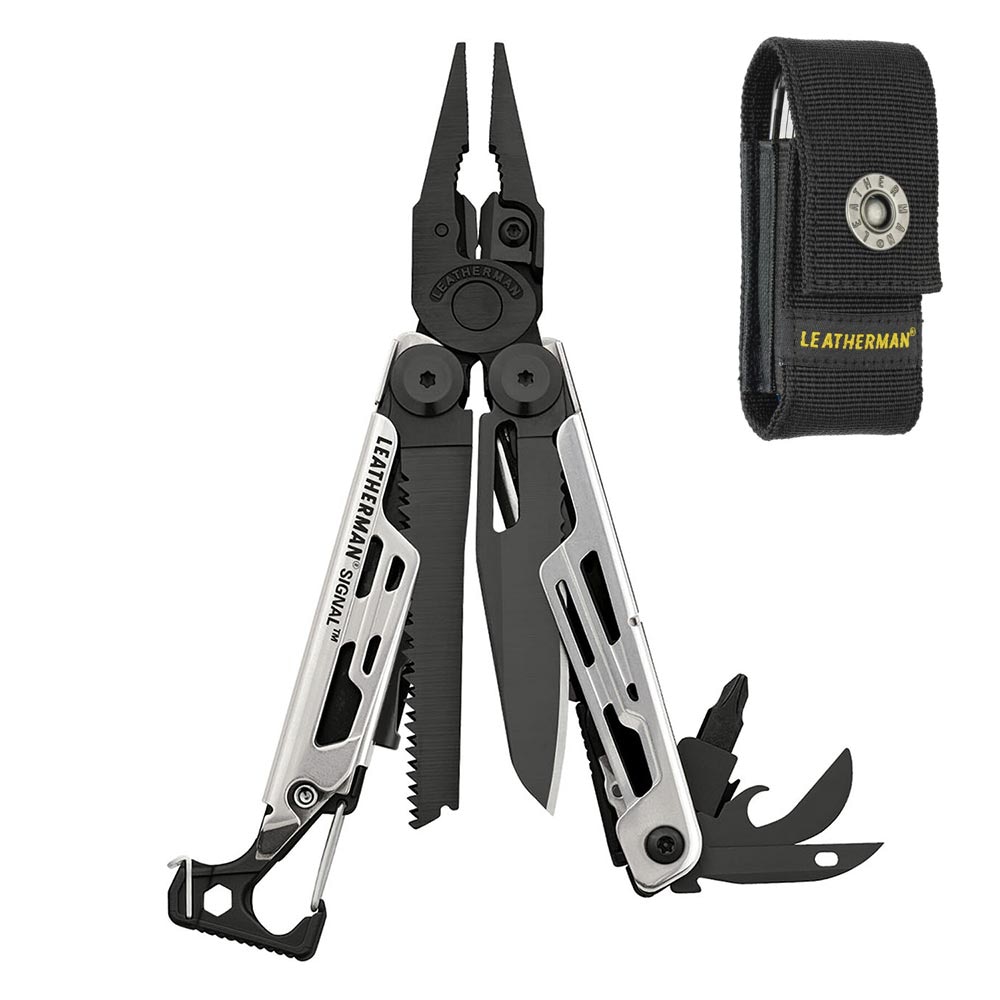 Мультитул Leatherman Signal Black & Silver 832625 +  чехол 
