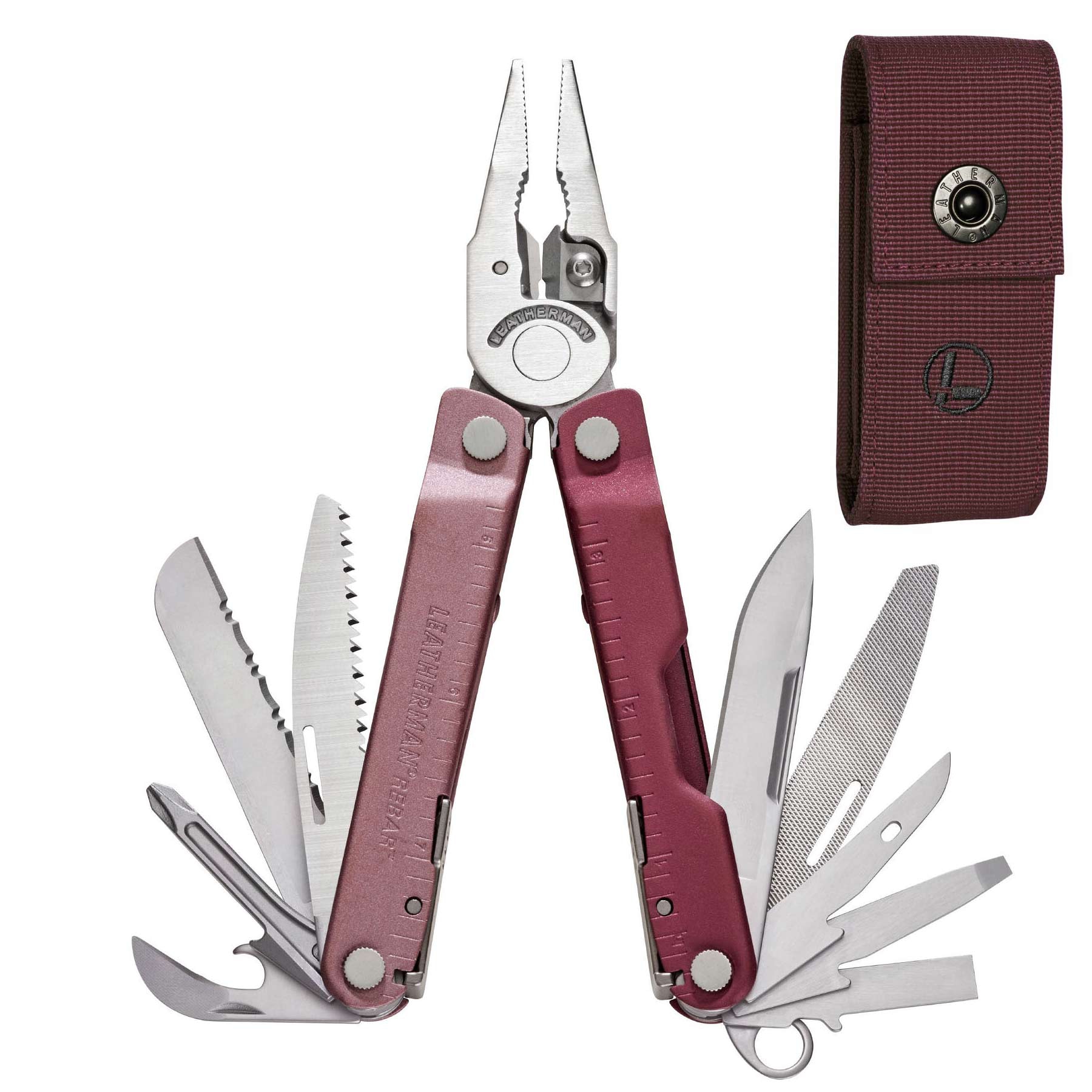 Мультитул Leatherman Rebar Heathered Cranberry 833317 + чехол
