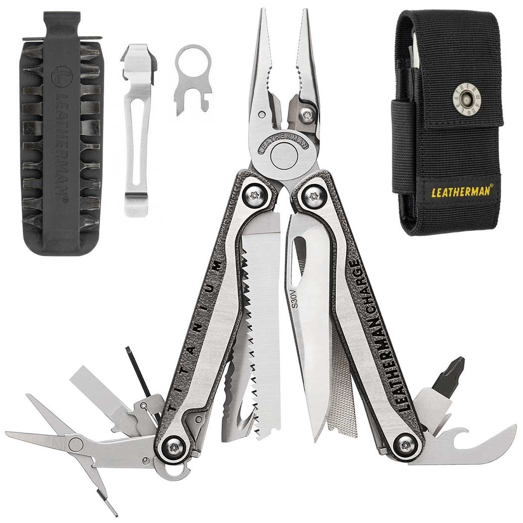 Мультитул Leatherman Charge TTi Plus 832528 + чехол, клипса, кольцо, биты