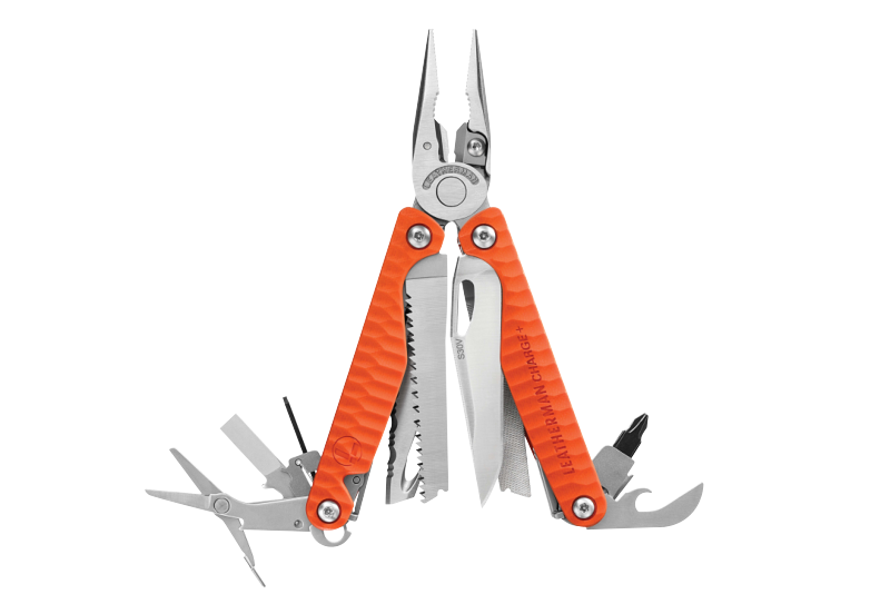 Мультитул Leatherman Charge Plus Orange 832782 + чехол, клипса, кольцо, биты 